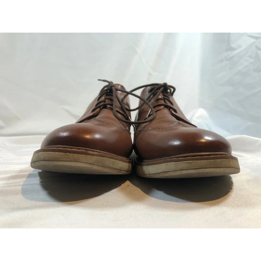 Mix No. 6 Finlee Mens Brown 4-Eye Low Top Wingtip Oxford Shoes Sz 13M 6M-FINLEE